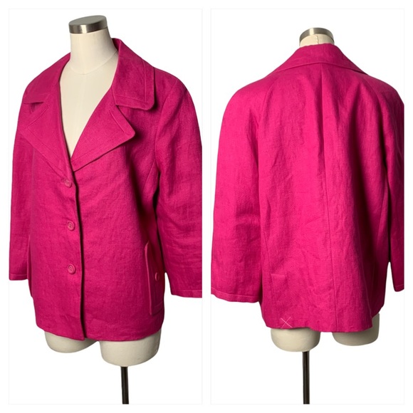 NWT Talbots Blazer Fuchsia Pink “Jackie” 16 - Picture 1 of 8